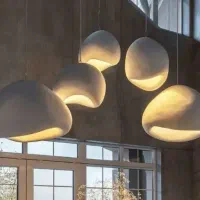 لوستر راگبل وآیینه و آباژور پاپیه ماشه مدرن و خاص|لوستر و چراغ آویز|تهران, امیریه|دیوار