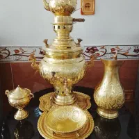 سماور برنجی (برنزی)زغالی