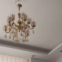 سه عدد لوستر برنجی نو