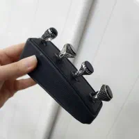 انگشتر نگین مشکی وارداتی (( نقره ۹۲۵ ))