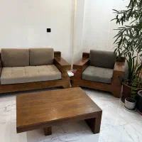 ست راحتی تمام‌چوب مدرن ۶ نفره میز ناهارخوری ۶ نفره