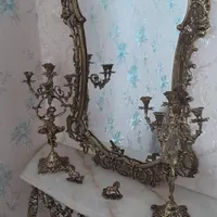 ایینه و شمعدان برنزی|آینه|اراک, |دیوار