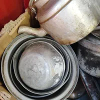 فروش ظروف معدنی(روحی) و چدن ومس|ظروف پخت‌وپز|فسا, |دیوار