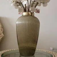 دو عدد گلدان و هر کدام ۱۱شاخه گل ارکیده|گل مصنوعی|شاندیز, |دیوار