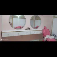 وسایل آرایشگاه صندلی اسپا،میز منشی،آینه وام دی اف|آرایشگاه و سالن‌های زیبایی|داراب, |دیوار