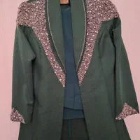 کت مجلسی جواهر دوزی