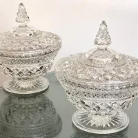 ظروف کریستال تراش قدیمی