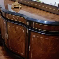 کنسول و آینه منبت چوب گردو|بوفه، ویترین، کنسول|کرج, شاهینویلا|دیوار