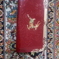 کیف پول زنانه قرمز شیک و مجلسی