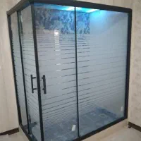 شیشه سکوریت پارتیشن شیشه ای کابین دوش با چک