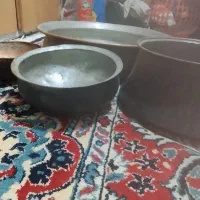 دیگ وکاسه مسی|کلکسیون اشیاء عتیقه|ماهدشت, |دیوار