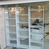 قفسه ویترین کتابخانه|کتابخانه، شلف، قفسه‌های دیواری|ارومیه, |دیوار