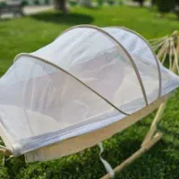 گهواره ننو نوزاد چوبی تاشو|اسباب و اثاث بچه|کیش, |دیوار