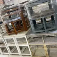 میز غذا خوری کم جا چوبی فلزی سفارشی|میز و صندلی غذاخوری|زنجان, |دیوار