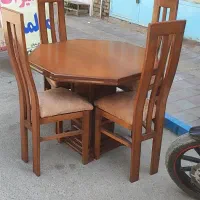 میز غذاخوری ۴ نفره|میز و صندلی غذاخوری|خمین, |دیوار