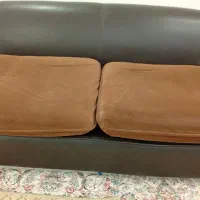 مبل چرم راحتی دونفره|مبلمان خانگی و میز عسلی|اندیشه, اندیشه فاز ۱|دیوار