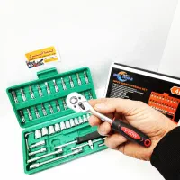 جعبه بکس کامل ۴۶ پارچه y-cow (با کیفیت) کاربردی|ابزارآلات|شهرکرد, |دیوار