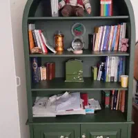 ست چوب کامل با نقاشی دستی|کتابخانه، شلف، قفسه‌های دیواری|تهران, سلسبیل شمالی|دیوار