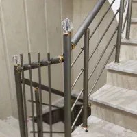 نصب نرده استیل آلومینیوم چوبی اقساطی|خدمات پیشه و مهارت|قزوین, |دیوار