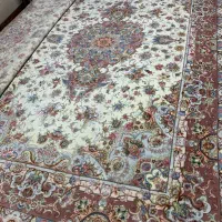 (فرش حق زاده)جفت فرش۶متری۵۰رج صادقی چله وگل ابریشم|فرش|تبریز, |دیوار