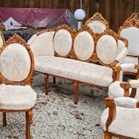 مبل اسپانیایی دو طرف منبت کاری شده|مبلمان خانگی و میز عسلی|تنکابن, |دیوار