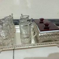 تعدادی ظروف سیلور پذیرایی نو