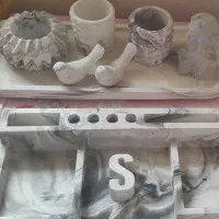 ست سینی مجسمه و گلدان