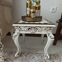 مبل استیل۷ نفره با جلومبلی و عسلی و ساعت ایستاده|مبلمان خانگی و میز عسلی|شهریار, شهریار|دیوار