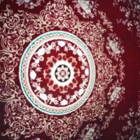 قالی نه متری درحد نو|فرش|شیراز, گل سرخ|دیوار