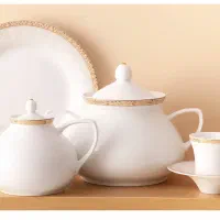 سرویس چینی برند زرین ۱۲ نفره ۱۰۸ پارچه درجه عالی|ظروف سرو و پذیرایی|شیراز, معالیآباد|دیوار