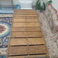 کفی تخت چوبی یک نفره|تخت و سرویس خواب|جهرم, |دیوار