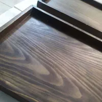 سینی چوبی به علت تعطیلی کارگاه ۲ عدد ۵۰۰ تومان