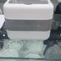 ظرف غذا دو طبقه برقی|ظروف نگهدارنده، پلاستیکی، یک‌بارمصرف|کرج, مصباح|دیوار