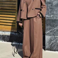 ست کت و شلوار کرپ مازراتی ۵رنگ