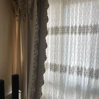 پرده گیپور دانتل سه پنله|پرده، رانر، رومیزی|تهران, حکیمیه|دیوار
