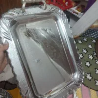 دو عدد سینی خیلی بزرگ|ظروف سرو و پذیرایی|تربتحیدریه, مظفریه|دیوار