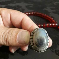 فروش انگشتر شجر با رکاب نقره اصل|جواهرات|بیجار, |دیوار