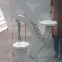 ساعت رنگ ست سفید و چوب ویترین دار|ساعت دیواری و تزئینی|رشت, استقامت ۱|دیوار