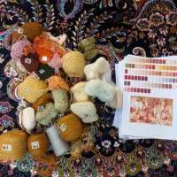 نقشه شماره بافی عروسی شاهزاده با نخ مرینوس|تابلو فرش|اردبیل, |دیوار