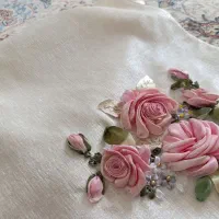 ست رومیزی روبان دوزی|پرده، رانر، رومیزی|یزد, |دیوار