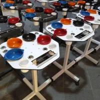 آینه‌کنسول/ترولی رنگ/تخت تتو چهار تیکه/صندلی اپن