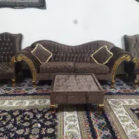 مبل هفت نفره با دو عدد میز عسلی