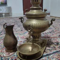 سرویس سماور برنجی با لوازم کامل