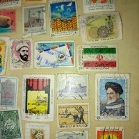 ۳۴ عدد تمبر کمیاب کلکسیونی|کلکسیون سکه، تمبر، اسکناس|بومهن, |دیوار