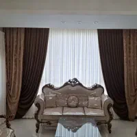دوخت انواع مدل پرده|پرده، رانر، رومیزی|تاکستان, |دیوار