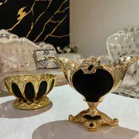 ظرف میوه خوری طلایی