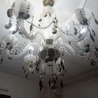 دو عدد لوستر شیشه ای|لوستر و چراغ آویز|وحیدیه, |دیوار