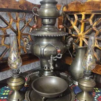 ست سماور برنزی ۶ تکه