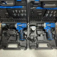 دریل شارژی پک کامل 12 ولت دوباطری