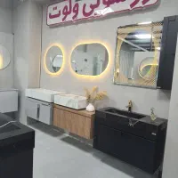تولیدی بزرگ روشویی تمام پی وی سی شیشه ای و خاص|لوازم سرویس بهداشتی|شهریار, شهریار|دیوار